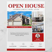 Open House Red Real Anwesen Flyer