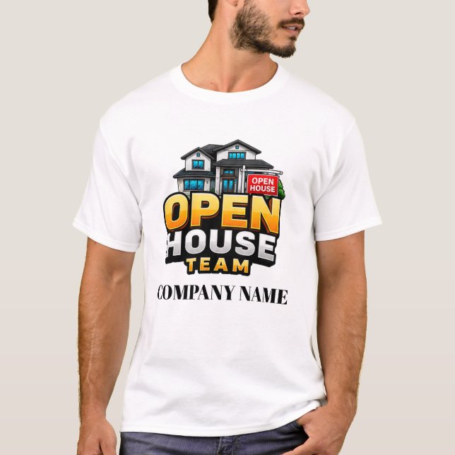 🏠 Open House-Team Eigentumsnachweis Personal 🔑 T-Shirt (Vorderseite)