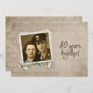 Open House zum 80. Hochzeitstag Einladung