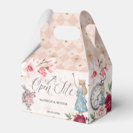 Open Me Chic Vintage Alice im Wunderland Mairytale Geschenkschachtel