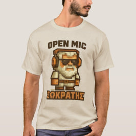 Open Mic Sokrates (Griechisch) T-Shirt