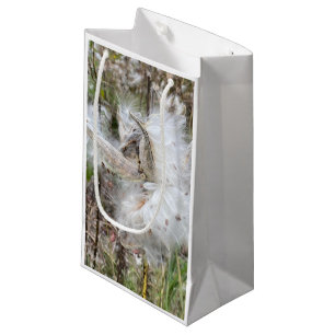 Open Milkweed Pods Samen mit Seide Kleine Geschenktüte