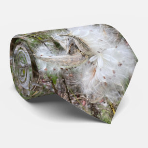 Open Milkweed Pods   Samen mit Seide   Krawatte