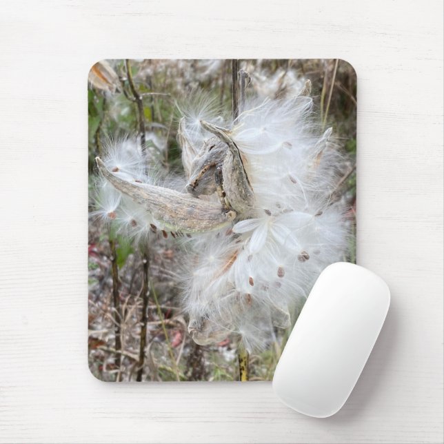 Open Milkweed Pods | Samen mit Seide | Mousepad (Mit Mouse)