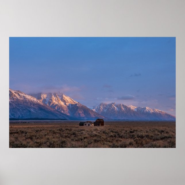 Open Prairie Grand Teton Poster (Vorne)