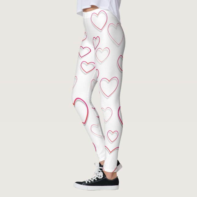 Open Red Hearts Leggings (Links)