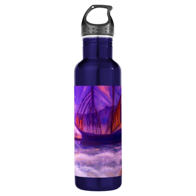 Open Sea - Artistic Stainless Bottle Edelstahlflasche (Vorderseite)