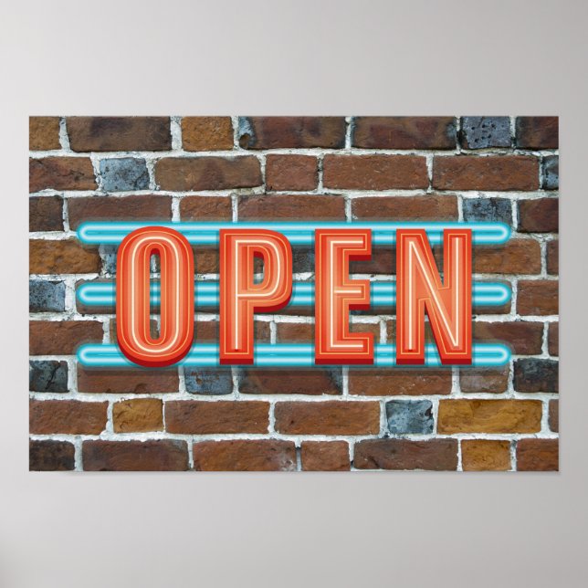 OPEN SIGN POSTER (Vorne)
