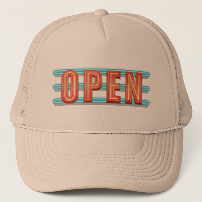 OPEN SIGN TRUCKERKAPPE (Vorderseite)