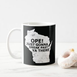 Open Sneak Past Ya Es Wisconsin Staat Karte Zitat Kaffeetasse