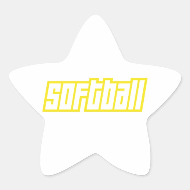 OPEN SOFTBALL Stern-Aufkleber (Vorderseite)