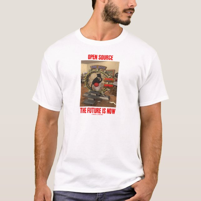 Open Source Die Zukunft ist jetzt (Herzog) T-Shirt (Vorderseite)