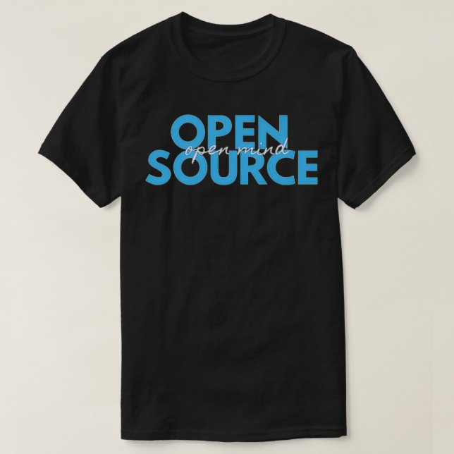Open Source, Open Mind Light Blue Premium  T-Shirt (Design vorne)