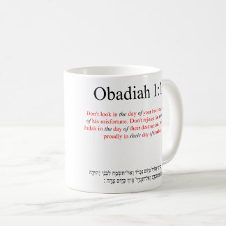 Open Source Translation Obadiah 1:12 Tasse