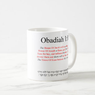 Open Source Translation Obadiah 1:18 Tasse
