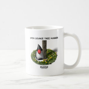 Open Source Tree Hugger Inside (Herzog) Tasse