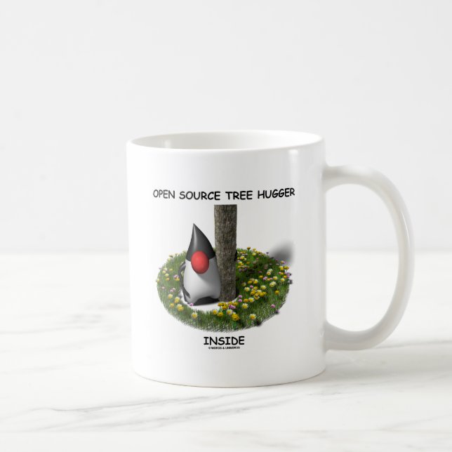 Open Source Tree Hugger Inside (Herzog) Tasse (Rechts)