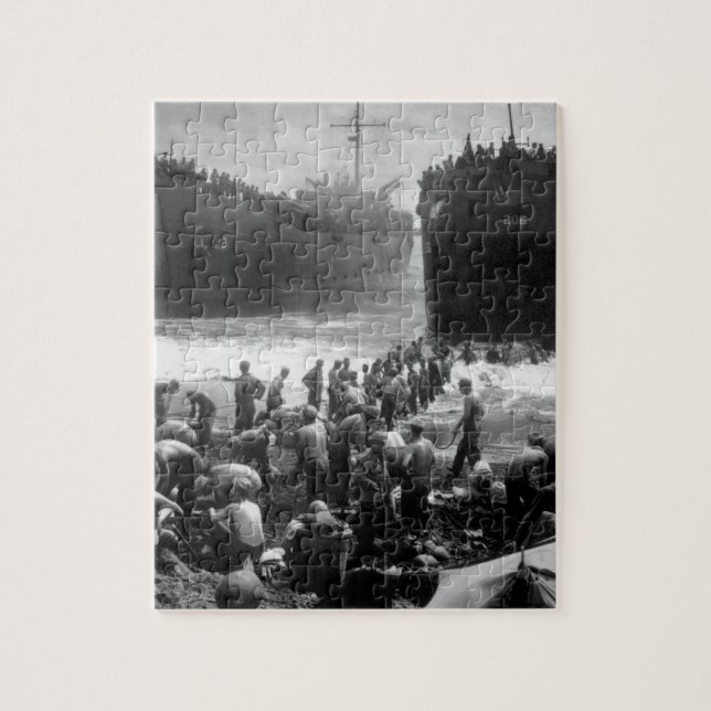 open_War Bild zwei Küste Schutz-bemannter LSTS Puzzle (Vertikal)