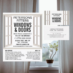 Open Window Design, Window & Door Fitter Company Flyer
