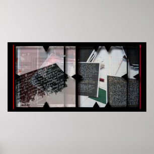 Open Work on Open Red 10 Fotomontage Poster