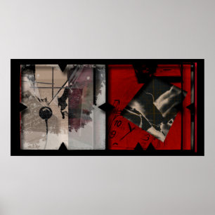 Open Work on Open Red 12 Fotomontage Poster