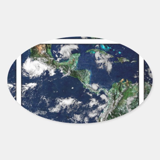 Open World Ovaler Aufkleber (Vorderseite)