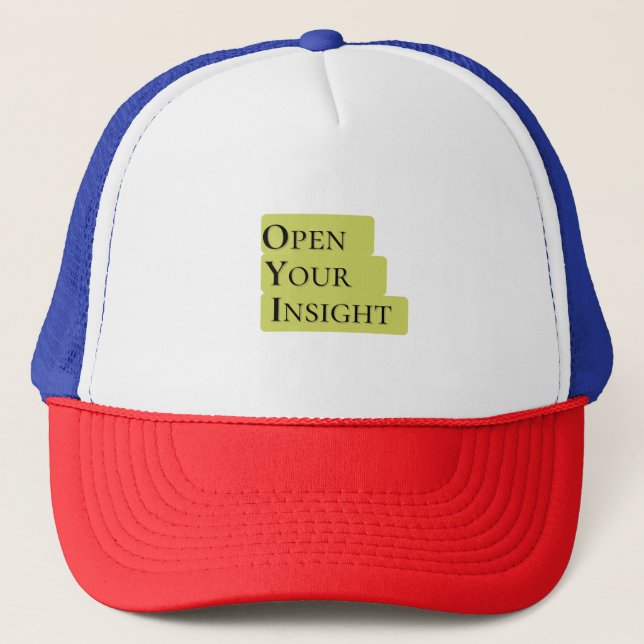 Open Your Insight Truckerkappe (Vorderseite)