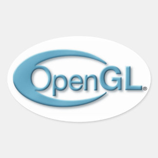 OpenGL-Aufkleber Ovaler Aufkleber