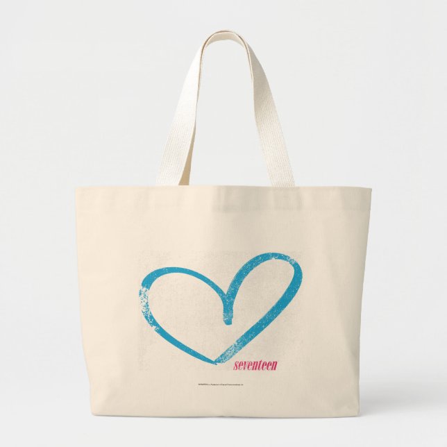 OpenHeart Aqua Jumbo Stoffbeutel (Vorne)