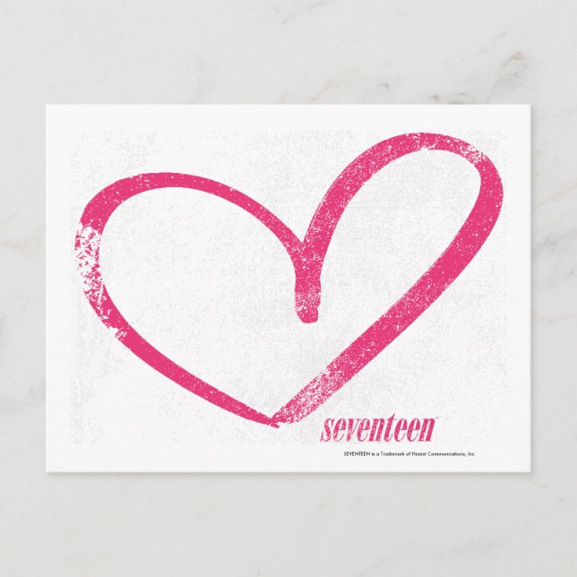 OpenHeart Magenta Postkarte (Vorderseite)