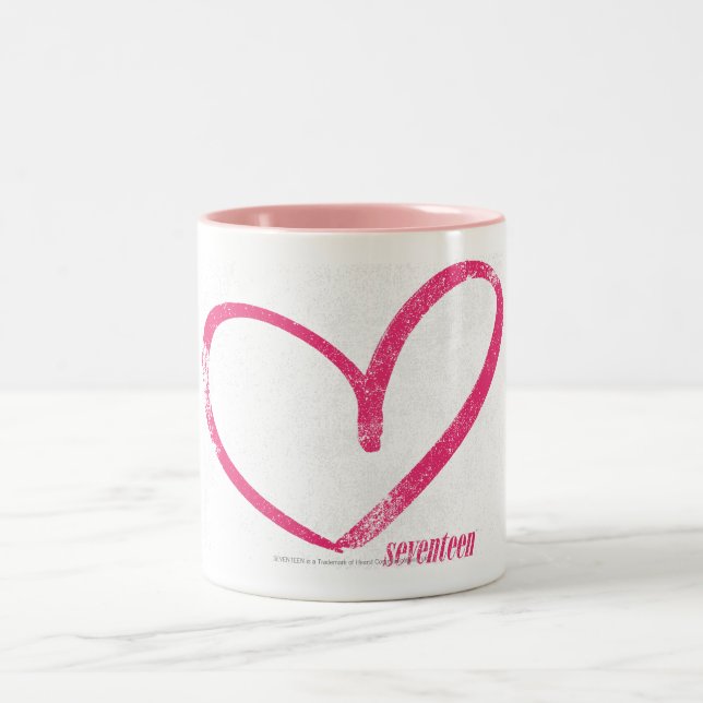OpenHeart Magenta Zweifarbige Tasse (Mittel)