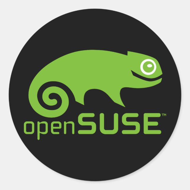 openSUSE-Aufkleber Runder Aufkleber (Vorderseite)