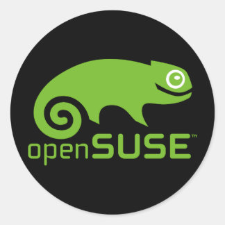 openSUSE-Aufkleber Runder Aufkleber