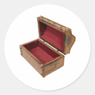 OpenTreasureChest100309 Runder Aufkleber