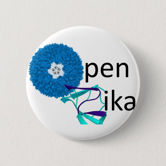 OpenZika Knopf Button (Vorderseite)
