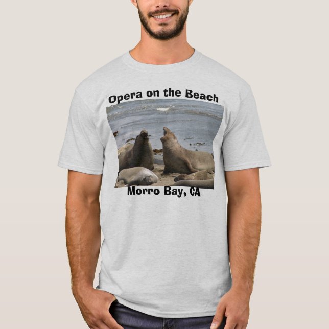 Oper auf dem Strand T-Shirt (Vorderseite)