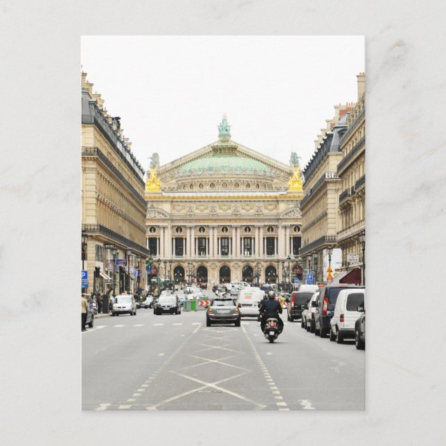 Oper in Paris, Frankreich Postkarte (Vorderseite)