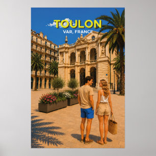 Oper Toulon – Vintage-Reiseposter Poster