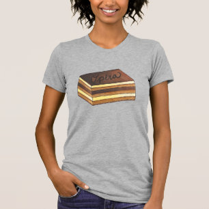 Opéra Cake French Patisserie Dessert T-Shirt