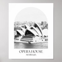 Opera House Australia Arch Foto Print