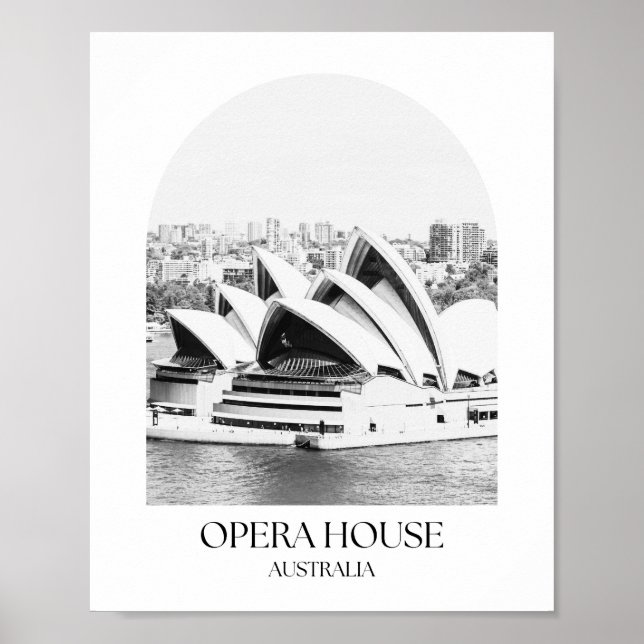 Opera House Australia Arch Foto Print Poster (Vorne)