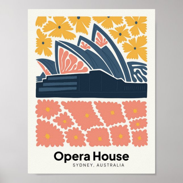 Opera House Sydney Australien Reisen Florenz Poster (Vorne)