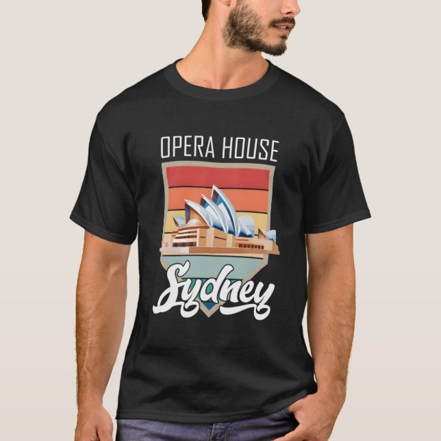 Opera House Sydney From Australia Tourist New Sout T-Shirt (Vorderseite)