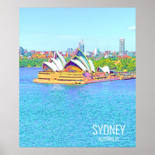 Opera House Sydney Hafen Wasseransicht Poster