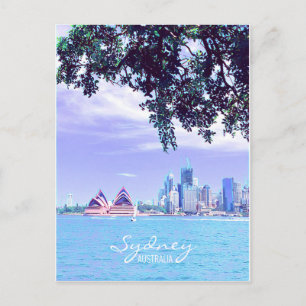 Opera House Sydney Harbour Blick aufs Wasser Postkarte