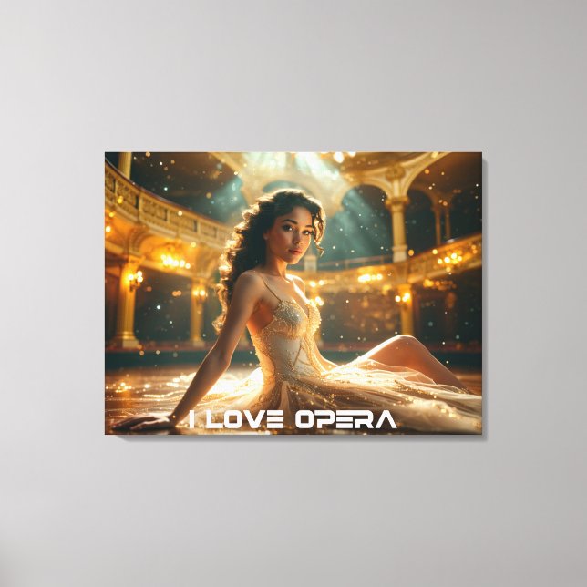 OPERA - I LOVE OPERA LEINWANDDRUCK (Vorderseite)