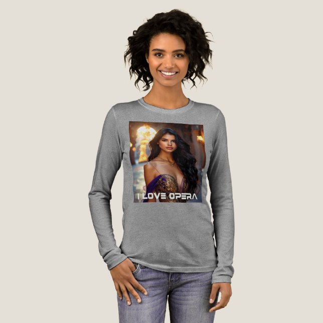 OPERA - ICH LIEBE OPER Tri-Blend SHIRT (Volle Vorderseite)