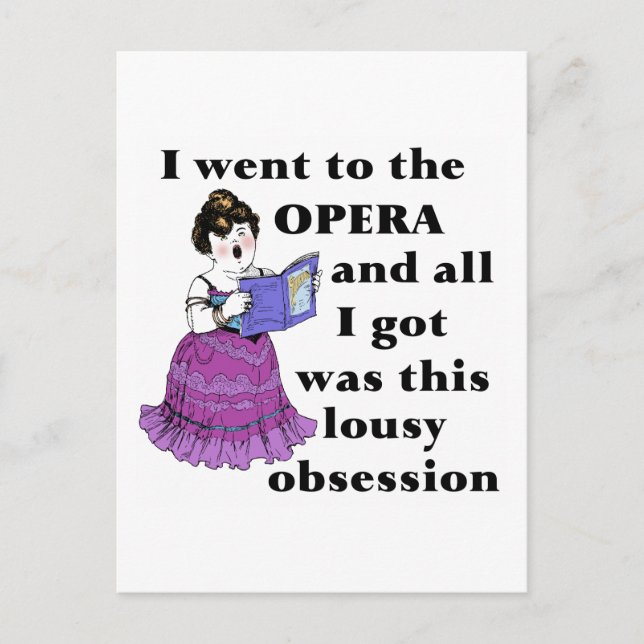 Opera Obsession Postkarte (Vorderseite)