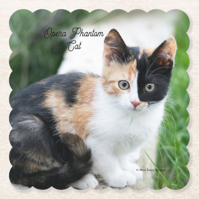 Opera Phantom Cat Untersetzer (Vorderseite)