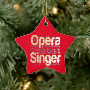 Opera Singer Extraordinaire Keramik Ornament